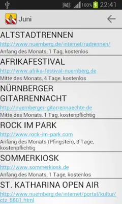 Events Nuremberg android App screenshot 3